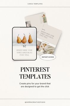 the pinterest templates are designed to be used for your website or blog