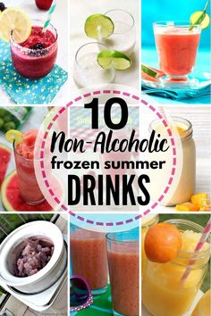 the top ten non alcoholic frozen summer drinks