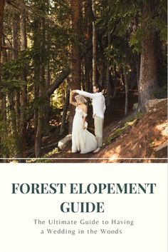 Couple dancing in the woods during their enchanted forest wedding Micro Wedding In The Woods, Simple Wedding In The Woods, Woodsy Elopement Wedding, Forest Wedding Elopement, Small Woodsy Wedding, Forest Micro Wedding, Boho Woods Wedding, Elopement In The Woods