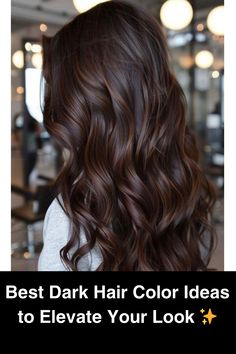 Discover the best dark hair color ideas that will give your locks a stunning makeover! Whether you’re looking for deep, rich shades or subtle highlights, these trendy options for 2024 will help you find the perfect look. Get inspired and transform your hair with these must-try colors! #DarkHairGoals #HairInspo #2024Trends