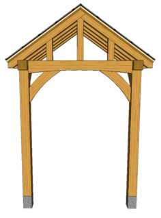 a wooden gazebo with the roof open