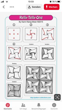 an iphone screen showing how to draw different shapes and lines on the same sheet of paper