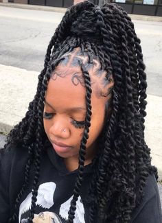 Cabello Afro Natural, Passion Twists, Long Box Braids, Twist Styles, Quick Braided Hairstyles