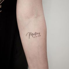 a woman's arm with a tattoo that reads, mother on the left side