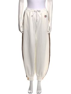 Gucci SweatpantsWhiteWeb Accent & Interlocking G LogoPleated & Embroidered AccentsSash-Tie Closure at FrontFit:Loungewear by Gucci typically fit true to size. Print Patterns, Lounge Wear, Sweatpants, Gucci, Tags, Clothes For Women, Clothes, Tracksuit Bottoms