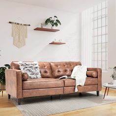 a living room filled with furniture and plants