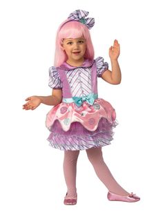 Kids Candy Girl Costume - costumes.com Candy Girl Costume, Candy Costume, Gum Drop, Candy Costumes, Costume For Girls, Collage Diy, Kids Candy, Lavender Dresses, Candy Girl