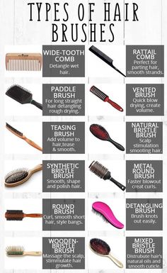 Types Of Hair Brushes, Diy Hair Spray, Blow Hair, Best Hair Brush, Hair Care Growth, Hair Mistakes, Types Of Hair, Monat Hair, Hair Brushes