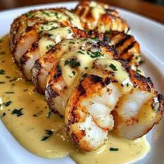 Bobby's Recipes - WOULD YOU EAT THIS Creamy Garlic Butter... | Facebook Seafood Christmas Dinner, Stuffed Seafood, Seafood Mushrooms, Seafood Christmas, Garlic Butter Lobster, Butter Lobster, Seafood Dish Recipes, Lobster Dishes, Lobster Recipes Tail