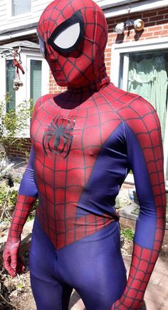 "Spider-man is an iconic superhero known around the world. This costume is the famous comic book version of the Classic Spider-man. The costume is also perfect for the Spider-man lovers of all ages. This costume Uses the newest 3D printing technology on the patterns. The suit has vertical zipper going down the back. If you need to have it done with any special size or detachment, please e-mail me for further questions. For those really want a high quality suit, this suit is made of the upgraded Blue Superhero Cosplay Costume, Red Superhero Costume For Themed Events, Superhero Red Costume For Comic-con, Superhero Costume In Red For Comic-con, Red Superhero Costume For Comic-con, Superhero Cosplay Costume, Superhero Cosplay Costume For Comic-con, Spider Man Costume, Spiderman Costume