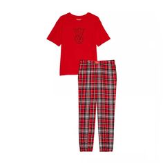 Victoria's Secret Flannel Jogger Tee-Jama Set Snuggle Up To This Comfy Sleep Combo: A Pair Of Cozy Flannel Pajama Pants Plus An Oversized Tee For Supreme Comfort Night After Night. Includes Top And Bottom Hits At Hip Jogger Cuff Short Pajamas, Flannel Pajama Pants, Cozy Flannel, Pajama Shorts, Oversized Tee, Women's Intimates, Victoria’s Secret, Pajama Pants, Pajamas