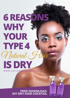 Type 4 Natural Hair, Dry Natural Hair, Natural Hair Treatments, Diy Hair Color, Natural Hair Regimen, Natural Hair Care Tips, Hair Regimen, 4c Natural Hair