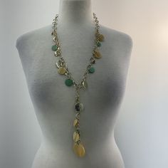 - Brand: Chico's - Color: Gold - Category: Jewelry & Watches Fashion Jewelry Necklaces & Pendants - Style: Layered - Mpn: Does Not Apply - Type: Necklace Sku: X23-2f5aqrfvlplo Elegant Multicolor Metal Chain Necklace, Green Metal Chain Necklace With Adjustable Chain, Chicos Jewelry, Fashion Jewelry Necklaces, Inspiration Ideas, Fashion Watches, Jewelry Inspiration, Womens Jewelry Necklace, Charm Necklace