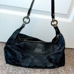 Lightly Used. Brand New Shoulder Strap Included. Trendy Black Coach Shoulder Bag, Trendy Black Coach Bag, Black Coach Shoulder Bag With Detachable Handle, Coach Black Satchel Shoulder Bag, Black Coach Satchel Shoulder Bag, Coach Black Satchel With Detachable Handle, Black Satchel Bag, Black Satchel, Bags Coach