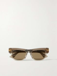 BOTTEGA VENETA EYEWEAR Square-frame acetate sunglasses Bottega Sunglasses, Brown Accessories, Acetate Sunglasses, Eyewear Womens, Luxury Sunglasses, Top Designer Brands, Wardrobe Basics, Square Frame, Luxury Shop