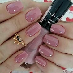 Cute Easy Nail Designs, Cute Simple Nails, Pink Nail Art, Super Nails, Pink Nail Polish, Trendy Nail Design, Pink Nail, Simple Nail Designs, Perfect Nails