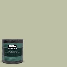 the behr paint is light green and has a white base