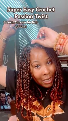 Crochet Twist Tutorial, Bohemian Passion Twist Crochet, Short Crochet Twist Hairstyles, Individual Passion Twist, Crochet Passion Twist Hairstyles, Twist Crochet Hairstyles, Shoulder Length Passion Twists, Loc Styles Braids, Short Crochet Twist