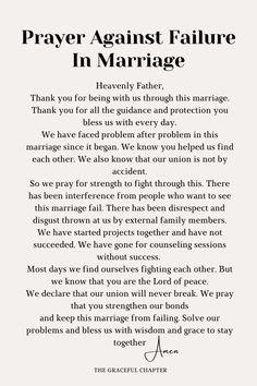 Prayer against failure in marriage Standing For My Marriage, Prayer For Marriage Strength, Declarations Over My Marriage, Prayer To Restore Marriage, Prayers For Separation Marriage, Marriage Prayer Intimacy, Quotes About Marriage Struggles, Prayers For Marriage Restoration, Prayer For Troubled Marriage