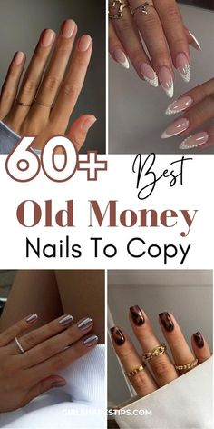 Short Simple Nails Acrylic, Caramel Nails, Vanilla Nails, Neutral Nail Ideas, Classic Manicure, Old Money Nails, Olive Nails, Money Nails, Fresh Nail