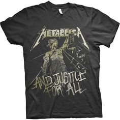 Metallica Vintage, Metallica Shirt, Metallica T Shirt, And Justice For All, Album Design, Dolce E Gabbana, Band Shirts, Dream Clothes, Quality T Shirts