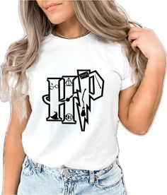 White Themed Letter Print Top, White Fandom Sublimation Print Tops, White Fandom Tops With Sublimation Print, White Fandom Top With Sublimation Print, White Crew Neck Fandom Top, White Fandom Tops With Screen Print, White Fandom Screen Print Top, White Fandom Graphic Print Tops, Ravenclaw And Slytherin