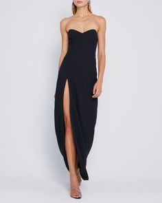 Price Comparison Few Moda $69 Alexis $575 Reformation $300 Product Details Find elegance in simplicity with this stunning, black dress. This strapless style is finished with a side slit detail.- Back zipper- Non-slip neckline- Lined- Content: 95% Polyester, 5% Spandex Style# T22WDR12473N Fit Notes - Model wearing a siz Black Strapless Maxi Dress, Black Long Dress, Bra Size Charts, Strapless Maxi Dress, Long Black Dress, Price Comparison, Jacket Brands, Active Wear Tops, Black Maxi Dress