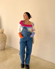 Casual Everyday Overalls For Fall, Casual Everyday Fall Overalls, Trendy Denim Overall Jumpsuit, Trendy Denim Overall Jumpsuit For Everyday, Trendy Cotton Overalls For Everyday, Casual Blue Denim Jumpsuit For Everyday, Oversized Overalls Outfit, 90s Overalls Outfit, Indie School Outfits