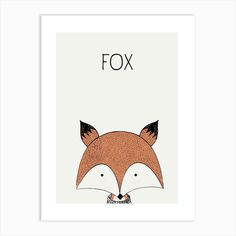 a poster with the words fox on it