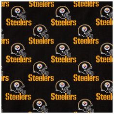 the nfl team is depicted on this black background with yellow and white letters that read, pittsburgh