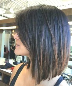 Medium Bob Haircut, Bob Hairstyles For Thick, Medium Bob Hairstyles, Balayage Ombre, Shoulder Hair, Haircut For Thick Hair