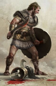 Fighter, Darius Zablockis on ArtStation at https://www.artstation.com/artwork/xJDRY Warrior Images, Warriors Pictures, Heroic Fantasy, Digital Art Gallery, Fantasy Portraits