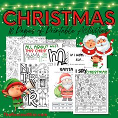 christmas coloring pages and activities for kids