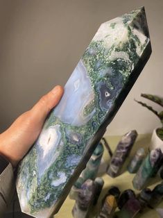 Resin Crystal Tower, Moss Agate Crystal Aesthetic, Moss Agate Tower, Moss Agate Aesthetic, Agate Aesthetic, Overwhelming Emotions, Moss Agate Crystal, Crystal Towers, Crystal Structure