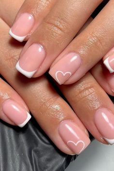 Simple Bridesmaid Nail Ideas, Super Short Simple Nails, Nail Ideas Not Acrylic For Kids, Nail Designs For Short Bitten Nails, Nail Ideas For Kids Simple, Graduation Nail Inspo Short, Short Nail Designs For School, Cute French Tips Short, Mani Ideas For Short Nails