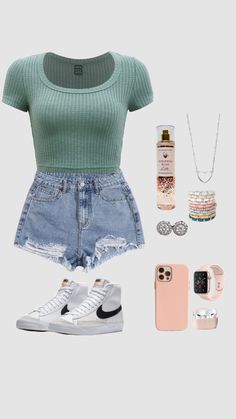 School Outfits Shorts Casual, Back To School Outfits With Shorts, Birthday Party Outfit Ideas Casual, Cruise Outfits For Teens, High School Outfits Summer, Teenage Outfit Ideas, School Outfits With Shorts, Cute Outfits For School Summer, Outfit Inspo Shorts