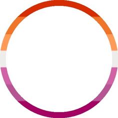 an orange, purple and red circle on a white background