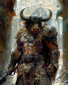 an image of a man with horns and armor