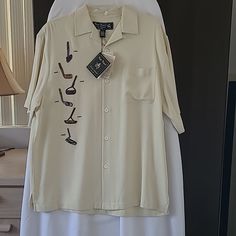 100% Silk Shirt, Very Rare Made By Nat Nast, Limited Edition Classic Short Sleeve Golf Shirt, Collared Golf Tops For Summer, Casual Summer Golf Shirt, Silk Shirt, Very Rare, Limited Edition, Mens Shirts, Product Description, Man Shop