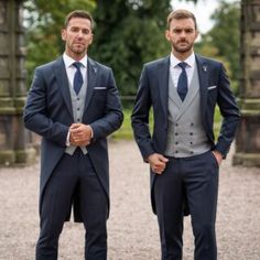 Bridgeton Wedding, Wedding Morning Suits, Wedding Suits Men Blue, Gentlemen Fashion, Morning Suit, Suit Inspiration, Groom's Suit