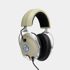 a pair of headphones on a white background