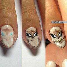 Nails University. Ногти и Маникюр пошагово. Bird Nails, Blue Coffin Nails, Animal Nails