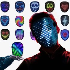 PRICES MAY VARY. Perfect for Any Occasion: Our LED Mask is designed for adults , making it ideal for cosplay, masquerades, birthdays, parties, Halloween, Christmas, carnivals, and electronic music festivals This light-up mask is the ultimate surprise gift, perfect for anyone looking to stand out with style Impressive Pattern Display: Featuring 50 captivating patterns, including 25 dynamic display modes and 25 static images, this LED mask can showcase single colors, flashing effects, gradients, a Face Transforming Led Mask, Light Up Mask, Mask Light, Electronic Music Festival, Glow Mask, Led Mask, Halloween Mask, Costume Cosplay, Surprise Gift