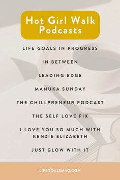 Life Changing Podcasts, Podcast Ideas For Women, Best Podcasts For Women, Being Your Best Self, Podcasts For Women, Inspirational Podcasts, Become Your Best Self, Girl Walk