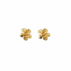 Every hummingbird's favourite flower to drink nectar from, these 18ct gold plated Hibiscus flower studs and perfect for everyday. The Hibiscus flower measures 11mm wide. Jewelry Accessories Ideas, Dope Jewelry, Golden Leaves, Hibiscus Flower, Funky Jewelry, Jewelry Lookbook, Stacked Jewelry, Fancy Jewelry, Girly Jewelry