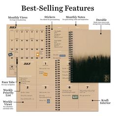 the best selling features in a calendar