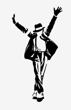 a black and white drawing of a man in a suit with his arms outstretched up