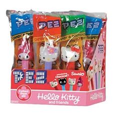 hello kitty and friends candy sticks in a box