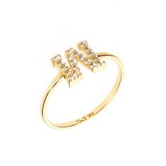 This uniquely designed ring features an initial "M" crafted from 14K gold, highlighted with Cubic Zirconia stones for added sparkle.Availanble in RING SIZE 7.5 | 1.5 gr aprox FANTASTIC JEWELRY NYC COMPANY LLC 💎 PRODUCT DETAILS Ring sizes available from size 5 to size 9 Material: 100% Real Gold 14K Weight Approximately 1.50 Grams FINANCING AVAILABLE FREE SHIPPING · Payment VISA, MasterCard, American Express, or Discover · Other Payment Methods Check, Money Order, Bank Wire Transfer ✅ SHOP NOW100 M Ring, Check Money, M Craft, Initial M, Money Order, Letter M, Detailed Ring, Initial Letter, Ring Sizes