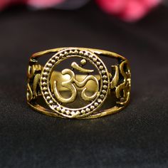 Solid Gold Om Ring, Handmade Ring, Brass Ring, Buddhist Ring, Meditation Ring, Symbolic Ring, Ohm Ring, Yoga Jewelry, Dainty ring, Gift ring »» DETAILS: - Gemstone: Na Jewelery Category:- Handmade Ring Metal:-Brass -- T H E * Q U A L I T Y We buy raw gemstones directly from miners and then get them cut and polished at our workshop , Therefore saving some bucks (additional added fees and markups) avoiding a middle man and making sure of the authenticity of the gems. And we use top quality materia Adjustable Symbolic Metal Rings, Symbolic Adjustable Engraved Open Ring, Symbolic Adjustable Toe Ring, Symbolic Adjustable Midi Rings, Symbolic Adjustable Open Midi Rings, Symbolic Open Ring For Jewelry Making, Adjustable Symbolic Open Midi Rings, Symbolic Adjustable Rings As Gifts, Adjustable Engraved Spiritual Ring